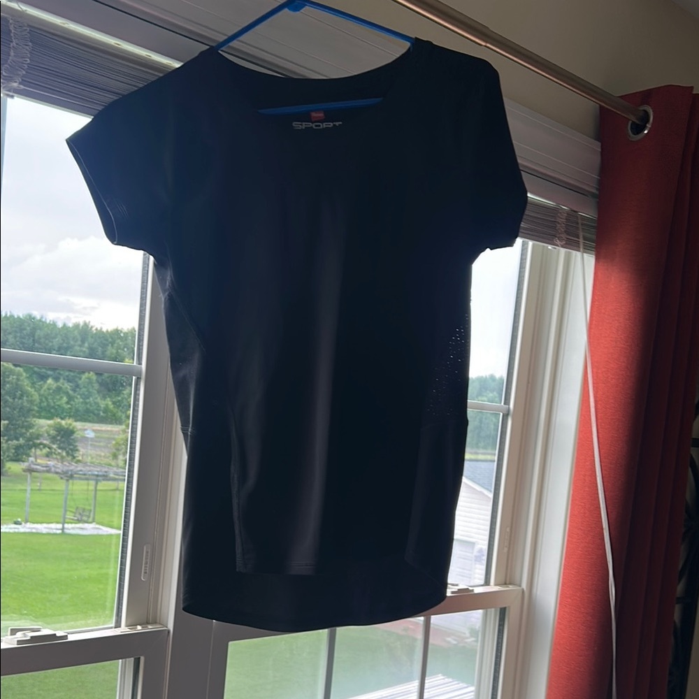 Black Cap Sleeve T-Shirt Short Sleeve